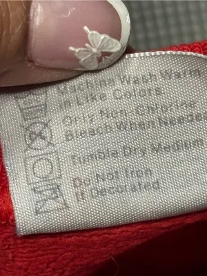 Hanes Red Crewneck Sweatshirt with Classic Label XL thumbnail 3