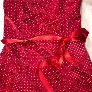 Jessica McClintock Gunne Sax Strapless Polka Dot Dress 9/10 Disneybound Minnie thumbnail 2