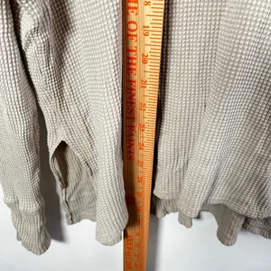 OFFLINE by Aerie Henley Top Size M Beige Waffle Knit Thumbhole‎ Oversized thumbnail 8