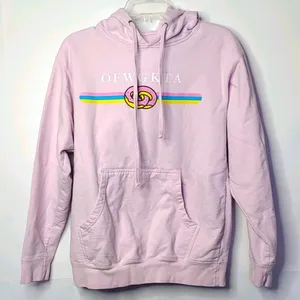 OFWGKTA pink hooded sweatshirt hoodie sz Medium thumbnail 1