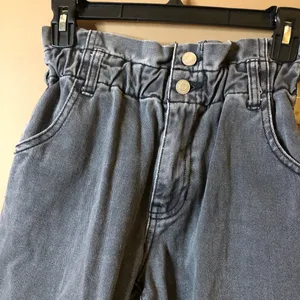 Pacsun Paperbag Straight Leg Mom‎ jeans dark black wash size 23 thumbnail 6