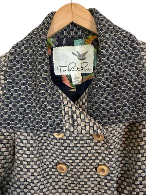 Anthropologie Tabitha Women’s Ottawa Pea Coat Double Breasted Size Small Wool thumbnail 6