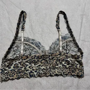 Hanky Panky Black and Brown Leopard Print Bralette Y2K :Box OW2: thumbnail 4