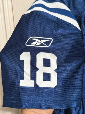 Vintage‎ Reebok Equipment NFL Indianapolis Colts Payton Manning Jersey On Field thumbnail 6
