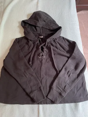 Aerie Lace Up Hoodie thumbnail 1