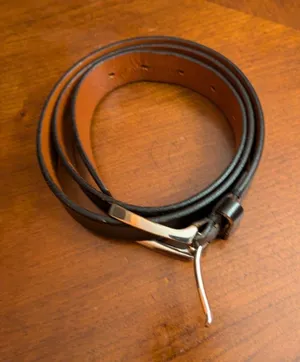 Banana Republic Leather Black Belt Size 36 thumbnail 1