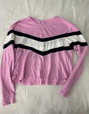 H&M pink long sleeve top thumbnail 2