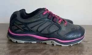 Merrell Verterra Black / Pink Women's Hiking Shoe Size 8.5 #750 thumbnail 1