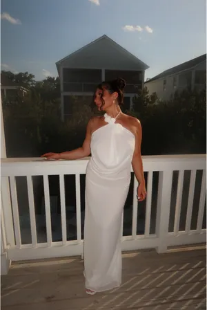 Meshki Maxi Dress White thumbnail 4