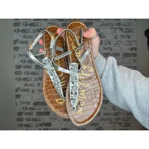 Sam Edelman | women silver jeweled rhinestones sandals thumbnail 5