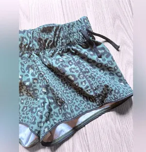 HURLEY Women’s Leopard Print Camo Green Swim Shorts thumbnail 4