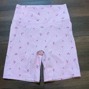 Astoria Activewear Cherry Print Scrunch Butt Biker Shorts Pink Large Workout thumbnail 1