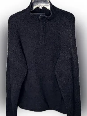 Skims Black Sherpa Pullover Shirt thumbnail 1