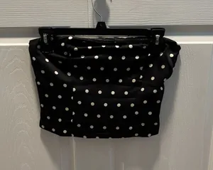 TJ Maxx Black and White polkadot tube top thumbnail 1