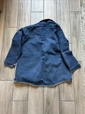 Dark Blue Denim Jean Jacket thumbnail 4