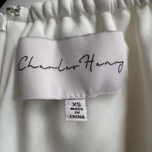 Charles Henry‎ White Off Shoulder Mini Shift Dress Summer Bridal Size XS thumbnail 6