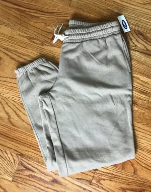Old Navy Tan Jogger Pants NWT thumbnail 1