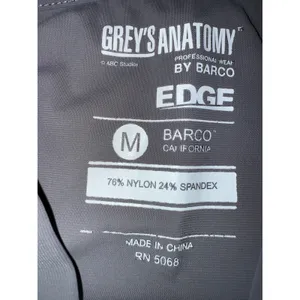 Grey's Anatomy Edge Women's V Neck Scrub Top Short‎ Sleeve Zip Pockets Size M thumbnail 9