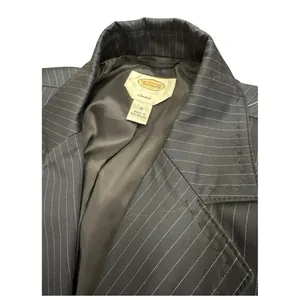 Talbots Pinstriped Single Breasted Suit Jacket Size 16 Navy‎ thumbnail 2