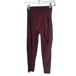 Aerie Offline Maroon 7/8 Leggings - Small thumbnail 2