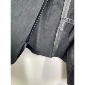 The Limited Collection Womens Black Faux Leather Biker Drape Jacket Size XS Goth thumbnail 5