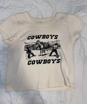 Brandy Melville Cow Boy Crop Top thumbnail 1