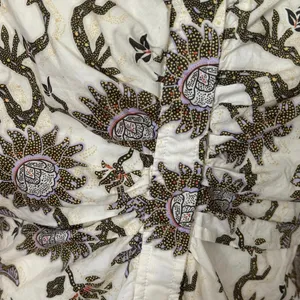 House of Harlow 1960 Crop Top Tank Paisley Floral Boho Indie Cotton Ruched thumbnail 3