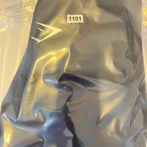 1101 | Gymshark High Waisted‎ Logo Athletic Compression Leggings Black Womens S thumbnail 6