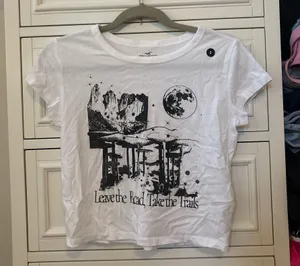 Hollister Baby Tee white thumbnail 1