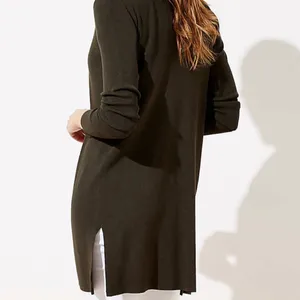 LOFT Women Green Ribbed V Neck Cardigan size M thumbnail 3
