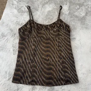 Banana‎ Republic Womens Brown Ikat Print Empire Waist Camisole Top Size 8 Zip thumbnail 14