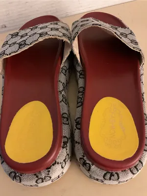 Fashion women canvas platform monogram slide sandals US 10 thumbnail 3