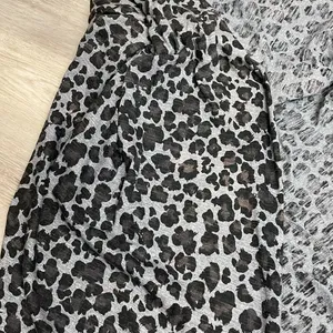 Allen Allen Gray, Black & Purple Leopard Print Open Front Cardigan Size Medium thumbnail 12