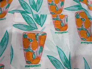 Bouffants and Broken Hearts Tropical Cocktail Pajama Set Size M thumbnail 8