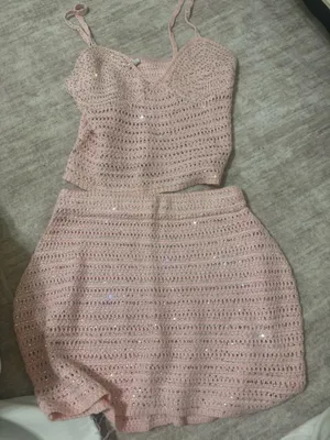 Meshki embellished knit set top size xs shirt size medium thumbnail 2