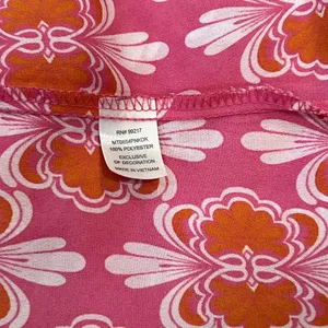 Charming Charlie Pink Orange & White Floral Print Off‎ the Shoulder Y2K M thumbnail 6