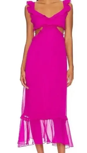 Show me your Mumu amazing condition Pink midi dress thumbnail 2