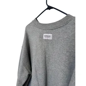 Everlane The ReTrack Oversized Crew Sweatshirt Size L Gray thumbnail 5