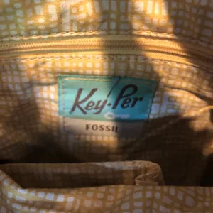 Fossil Crossbody Bag Calypso Key-Per Purse Multi Color Block Coated Canvas Brown thumbnail 3