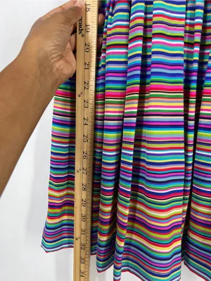 Amanda Uprichard Rainbow Striped Silk Mini Dress Size S thumbnail 10