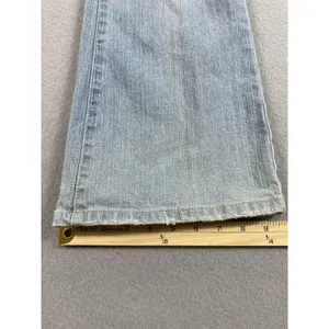 Aeropostale Jeans Womens 32x32 Blue Flower Embroidery Flare Tag 7/8 Indie Boho thumbnail 9