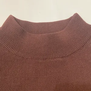 Olivaceous Long Sleeve Ribbed Brown Crop Top Size Small thumbnail 5