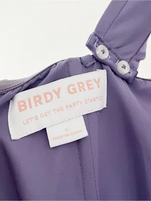 Birdy Grey Mia Dusty Lilac Matte Satin Bridesmaid Formal Dress thumbnail 9
