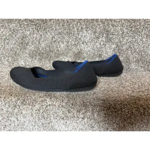 ROTHYS The Flat Round Toe Black Knit Ballet Flat Size 8.5‎ thumbnail 3
