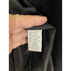 Dress Barn Wool Blend Open Trench Long Jacket Houndstooth Women’s 10 thumbnail 4