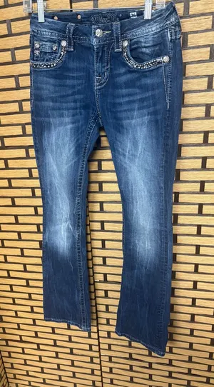 Miss Me Mid Rise‎ Bootcut Jeans Size 26 thumbnail 1