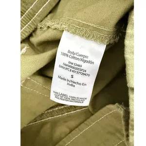Free Assembly Womens Sage Green‎ Wide Leg Cargo Pants Contrast Stitch Small thumbnail 9