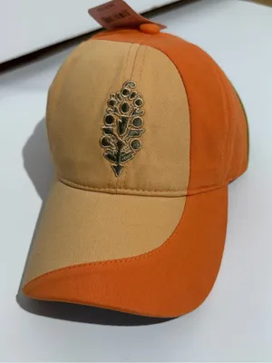 NWT FP Movement by Free People Orange and Olive Embroidered Logo Cap thumbnail 6