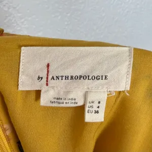 Anthropologie Londonderry Wide Leg Jumpsuit Yellow Floral Size 4 thumbnail 5