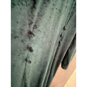 Brett Vintage 90s Teal Green Crushed Velvet Whimsigoth Witchy Maxi Dress Size 6 thumbnail 6